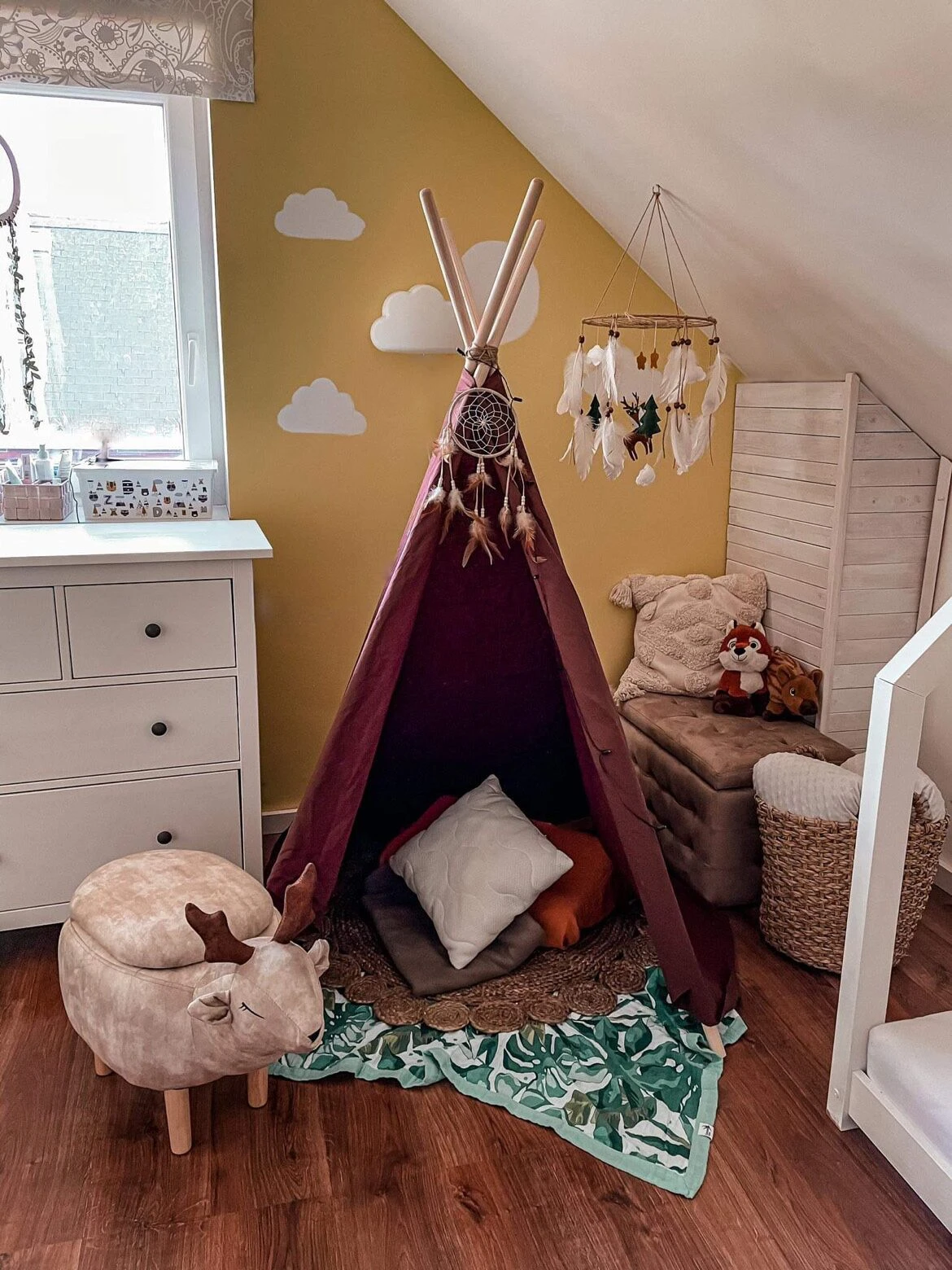 Hocker Fluweel Lichtbruin MICHIGAN - Afbeelding 3