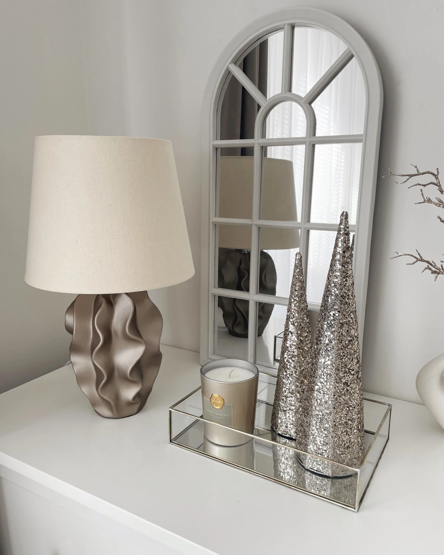 Tafellamp Goud ALLIKA - Afbeelding 3