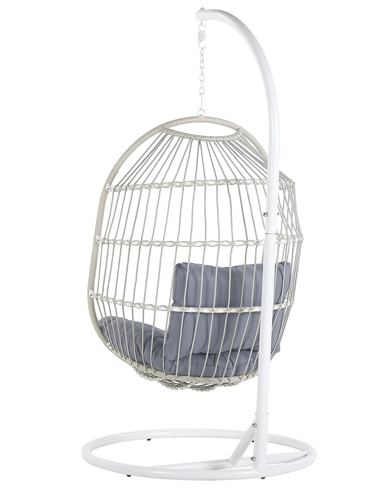 Hangstoel Rotan Wit ALBA - Afbeelding 6