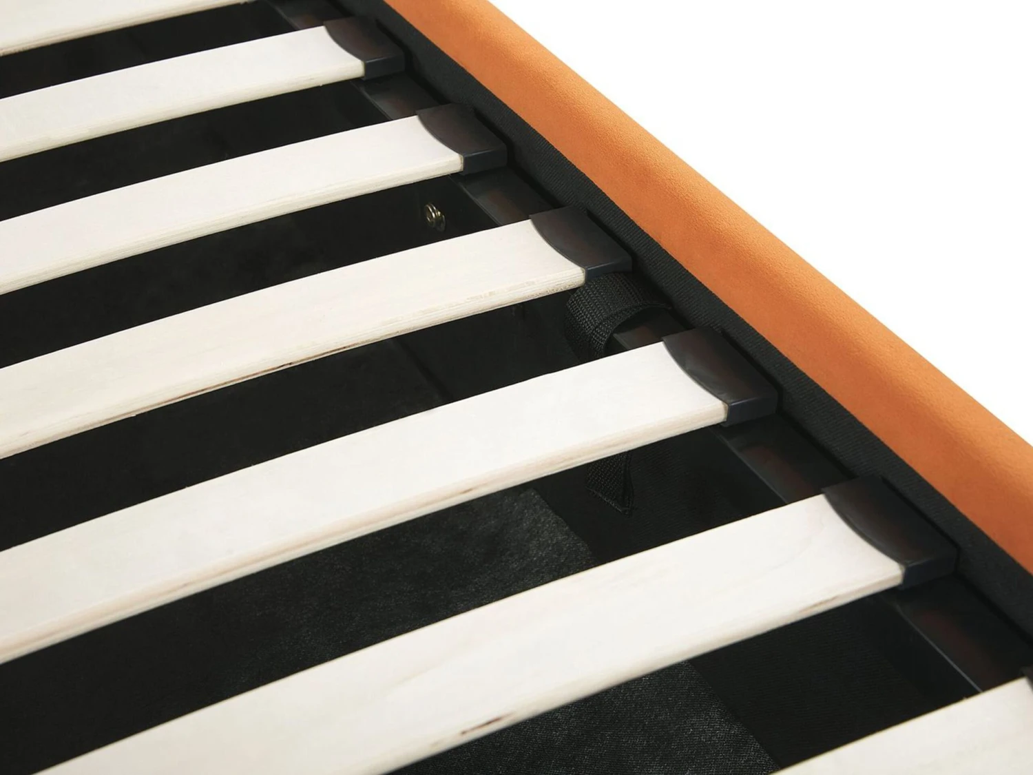 Bed Fluweel Oranje Met Opbergruimte In Diverse Formaten ROUEN - Afbeelding 9