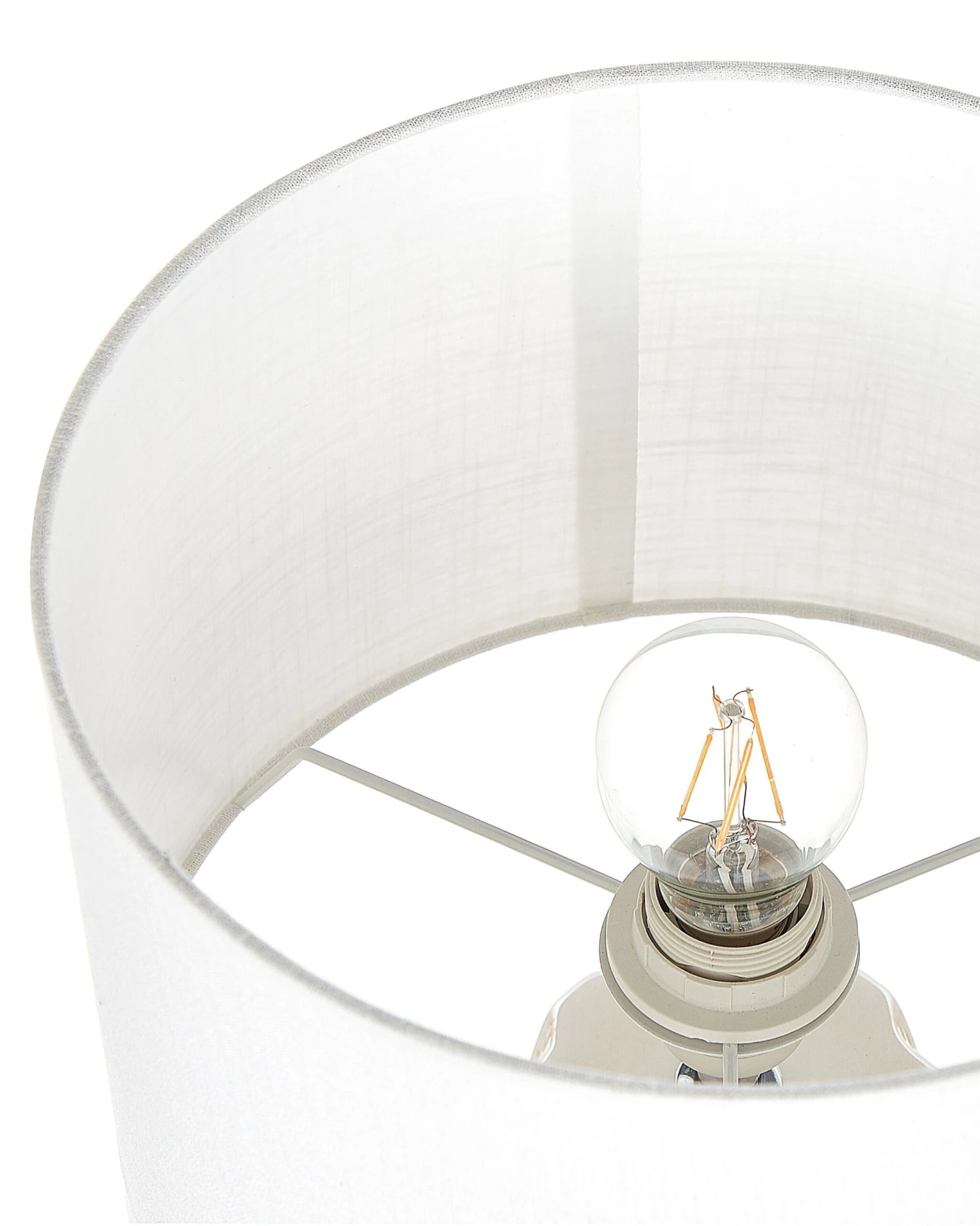 Tafellamp Keramiek Lichtbeige BALONNE - Afbeelding 6