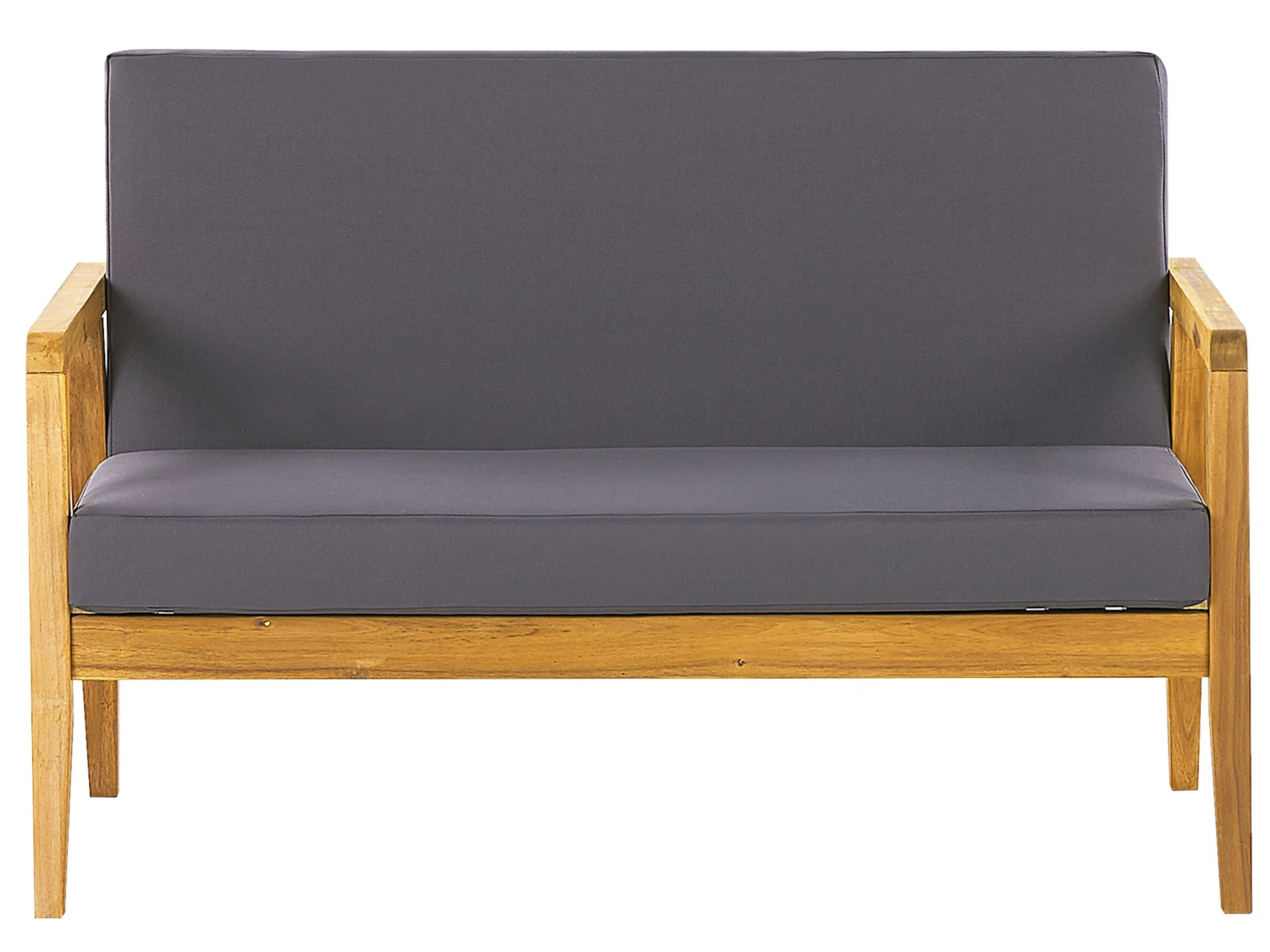 4 Zitsbank Acacia Hout Tuinset Donkergrijs PALLANO - Afbeelding 3