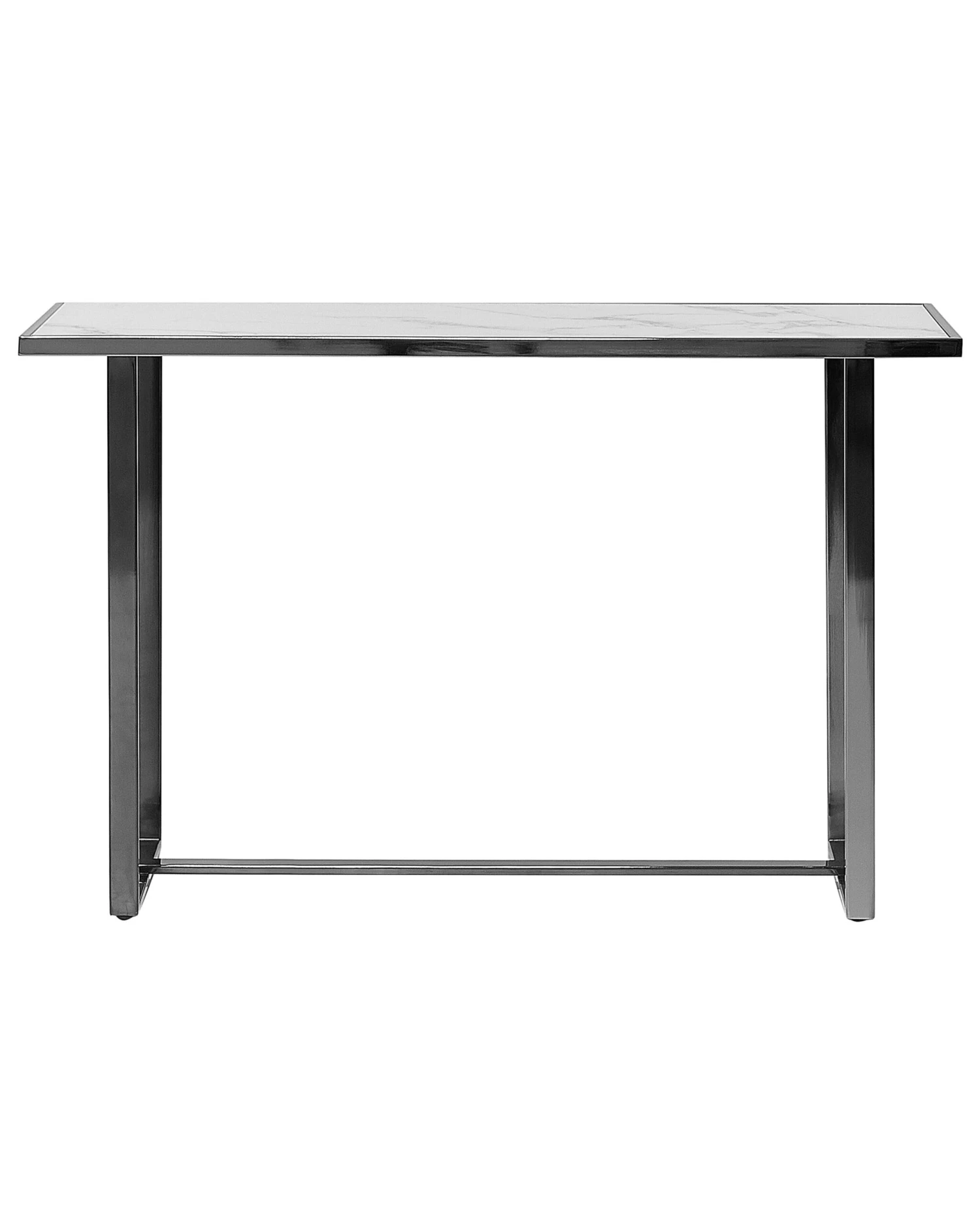 Consoletafel Marmerlook Wit/zilver PLANO - Afbeelding 3