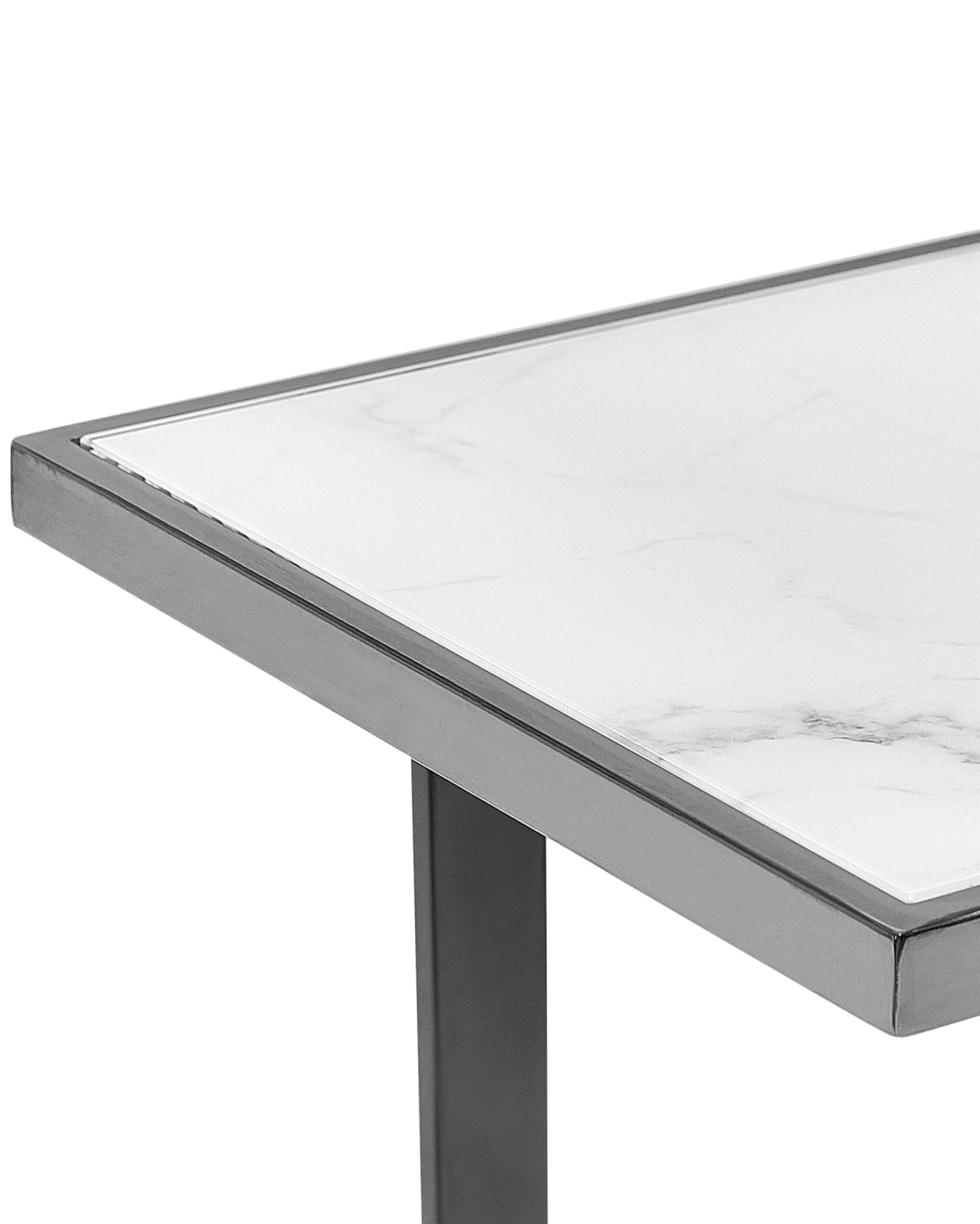 Consoletafel Marmerlook Wit/zilver PLANO - Afbeelding 4