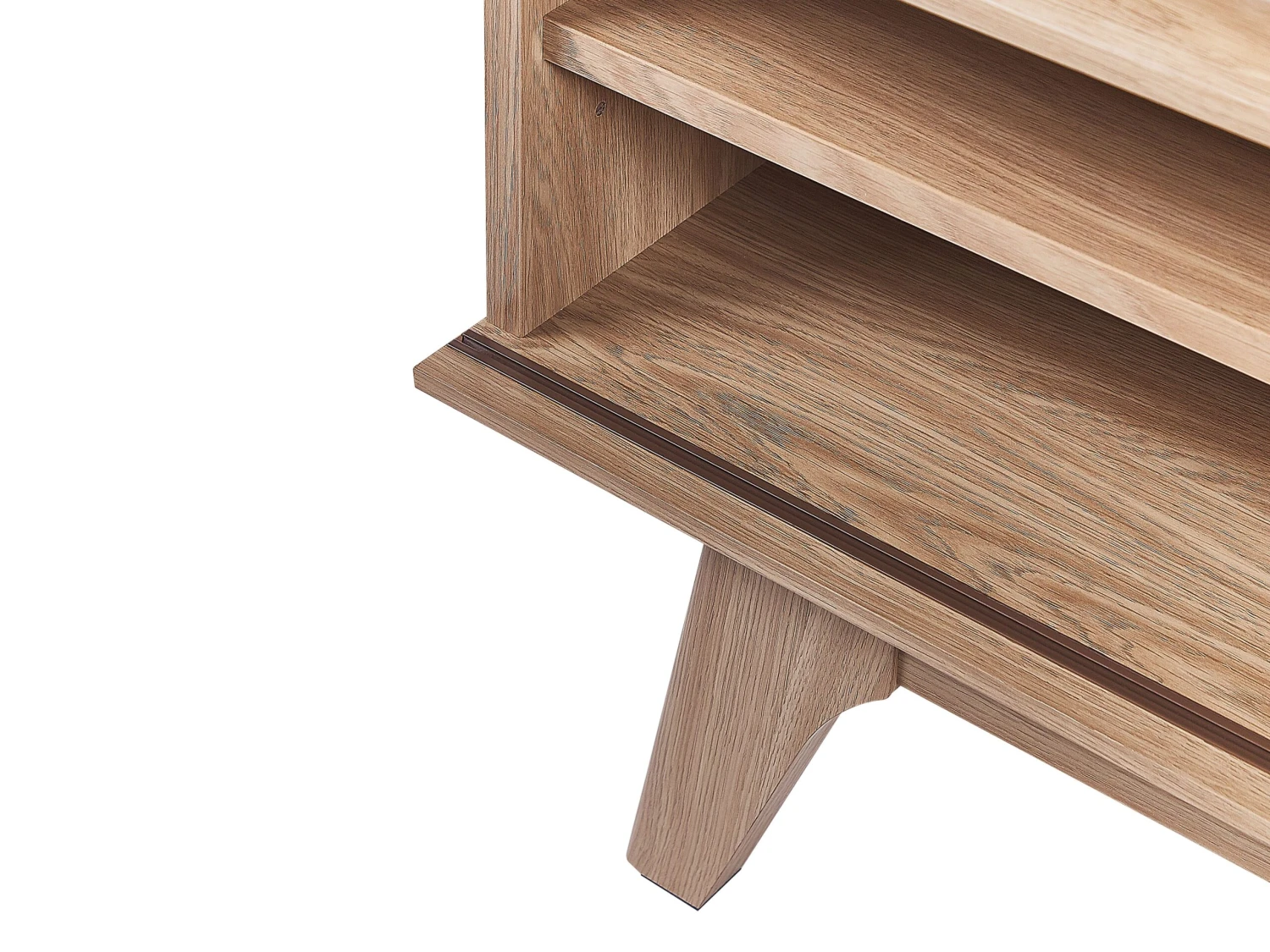 Tv-meubel Licht Hout Met Wit BUFFALO - Afbeelding 6