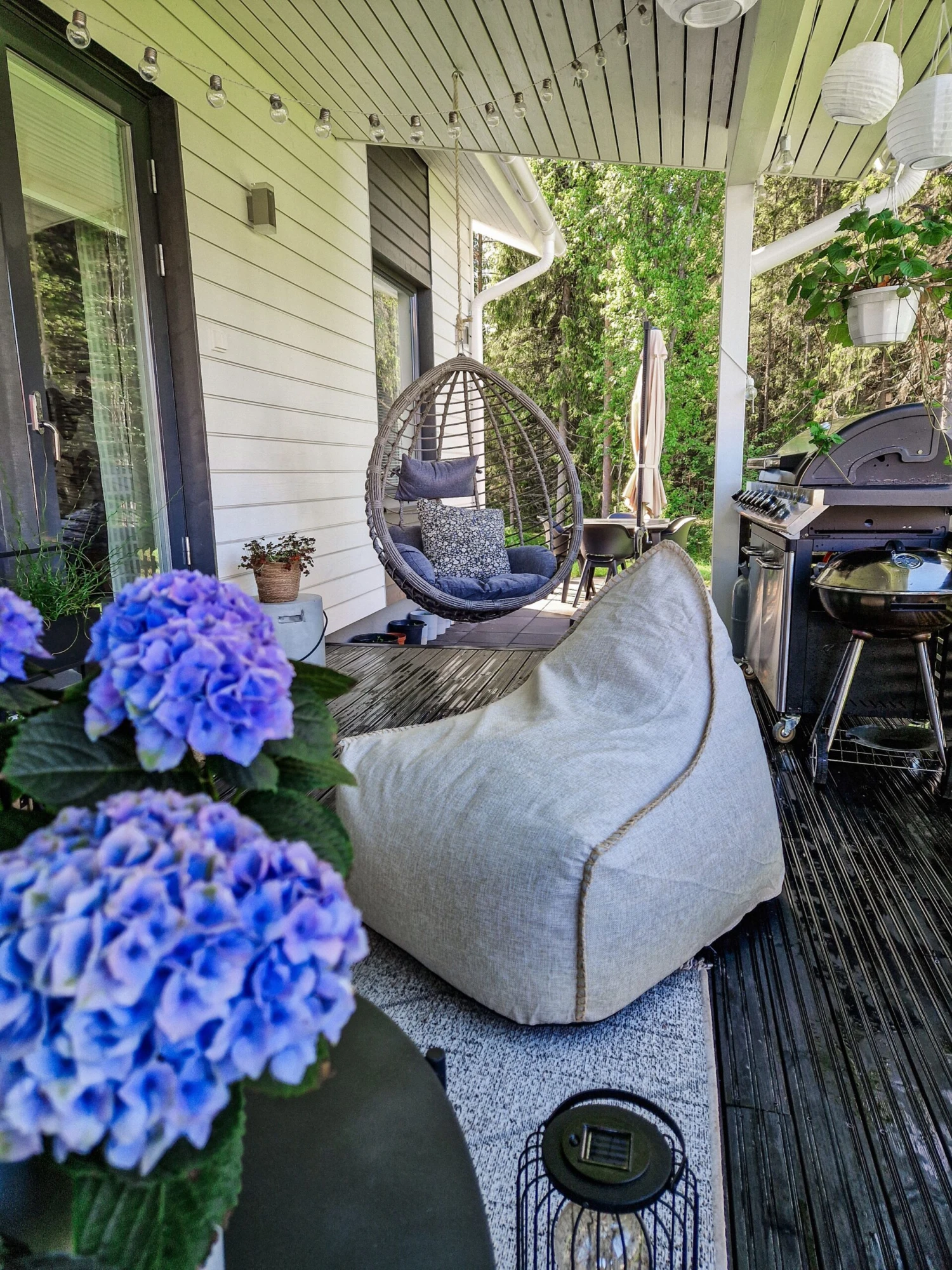 Hangstoel Rotan Grijs TOLLO - Afbeelding 3