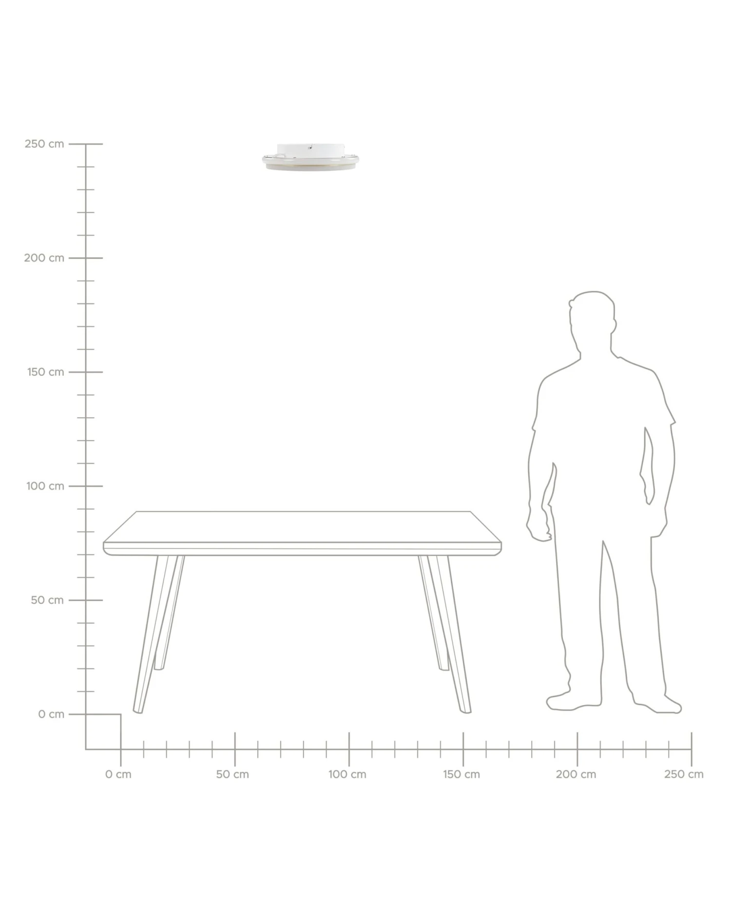 Plafondlamp LED Wit/goud TAPING - Afbeelding 7