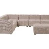 Loungeset 7-zits Stof Beige Rechtszijdig AREZZO