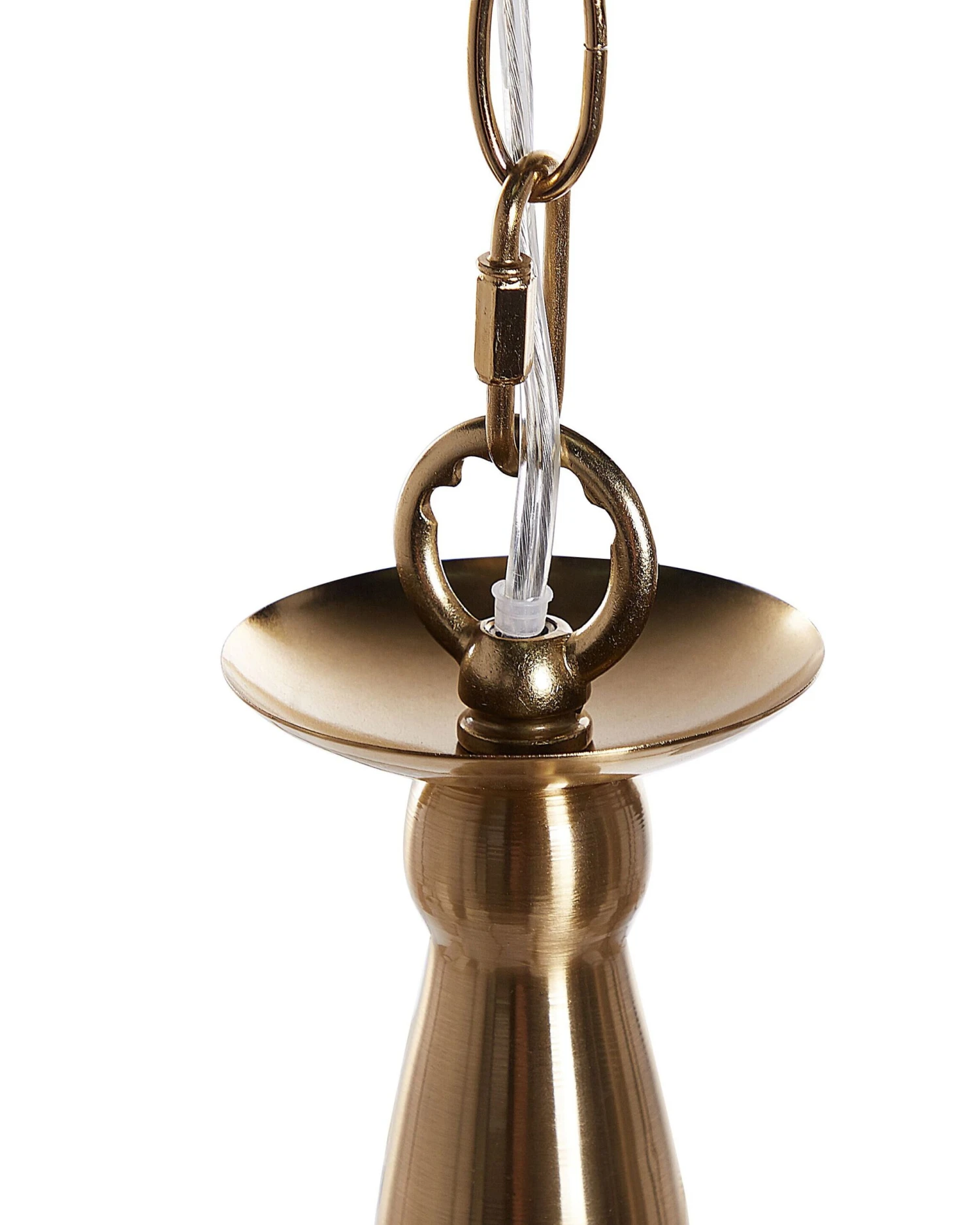 Kroonluchter 6 Lampen Messing BRADANO - Afbeelding 6