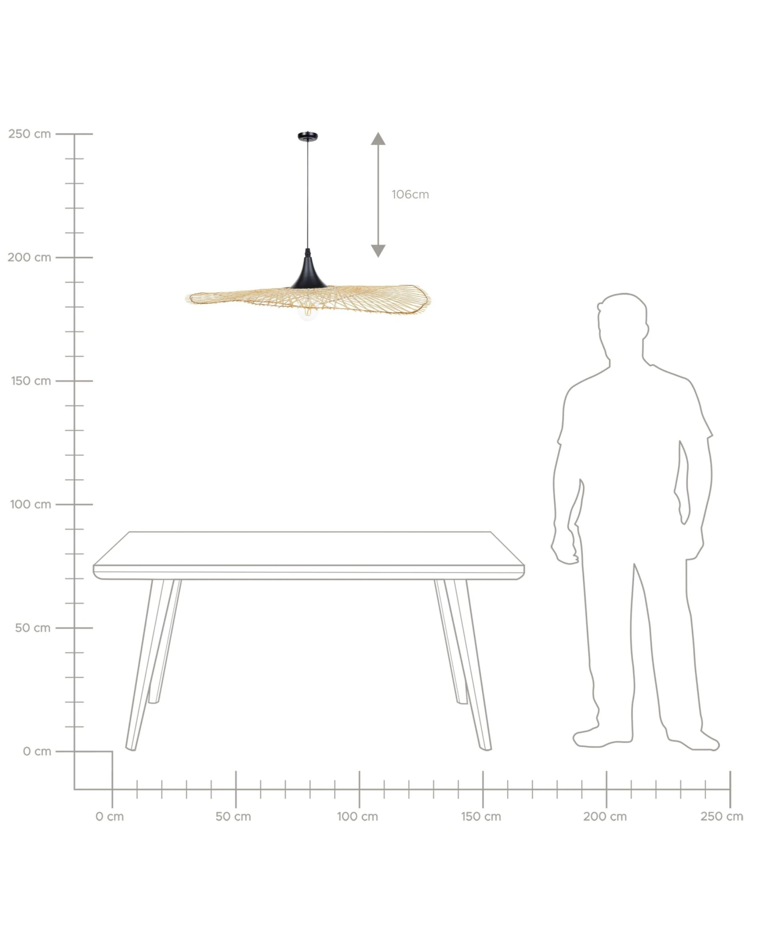 Hanglamp Bamboehout Lichtbruin FLOYD - Afbeelding 8