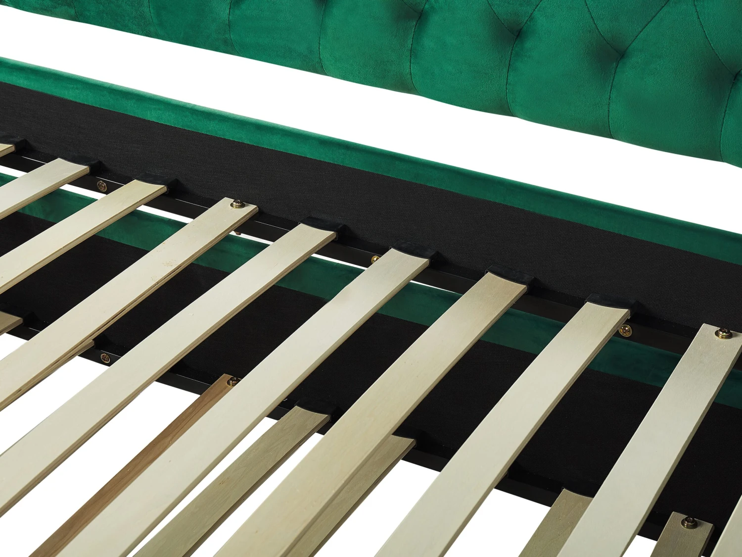 Slaapbank Fluweel Groen 90 X 200 Cm MONTARGIS - Afbeelding 10