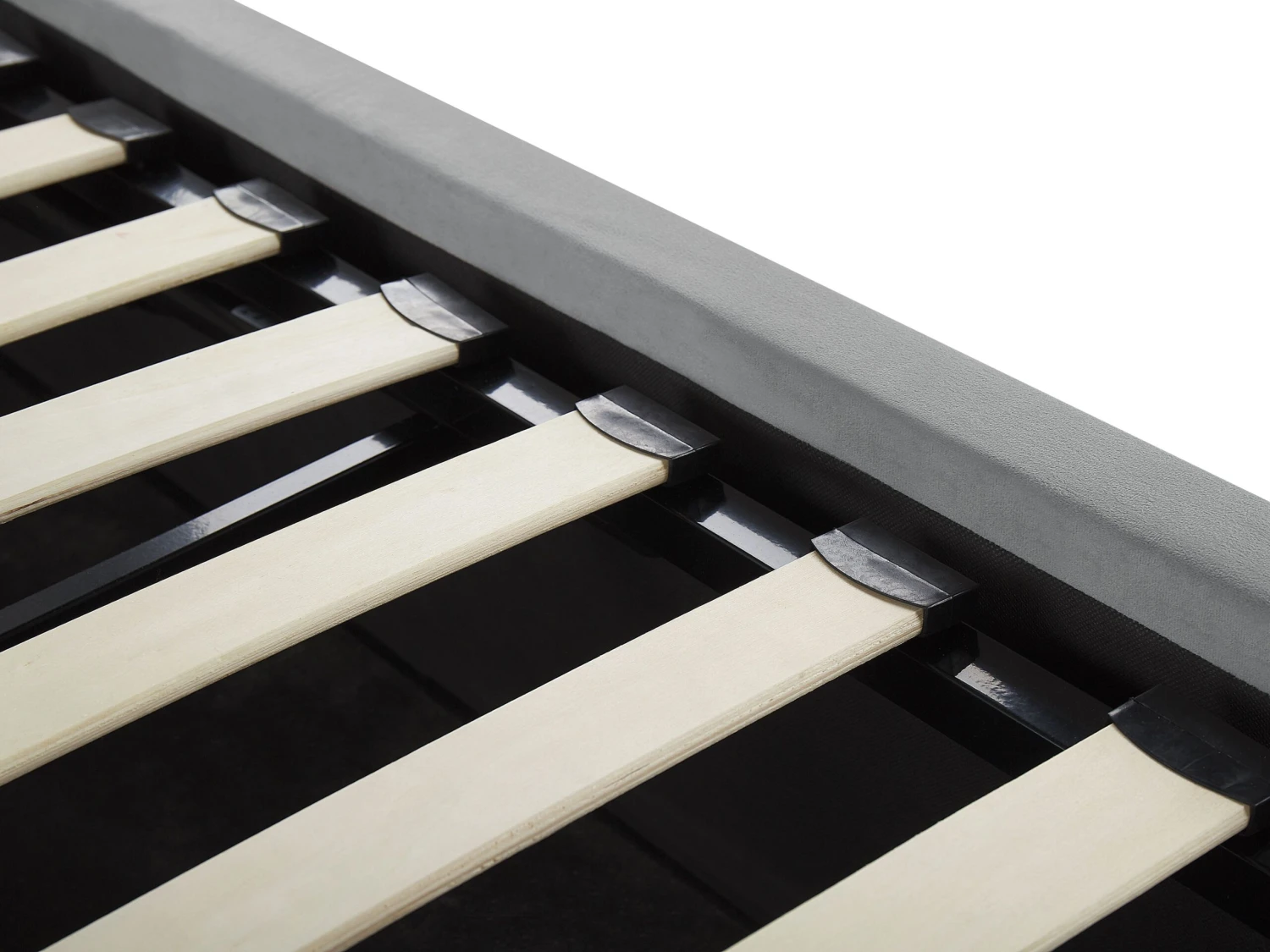 Bed Fluweel Grijs Met Opbergruimte In Diverse Formaten LORIENT - Afbeelding 8