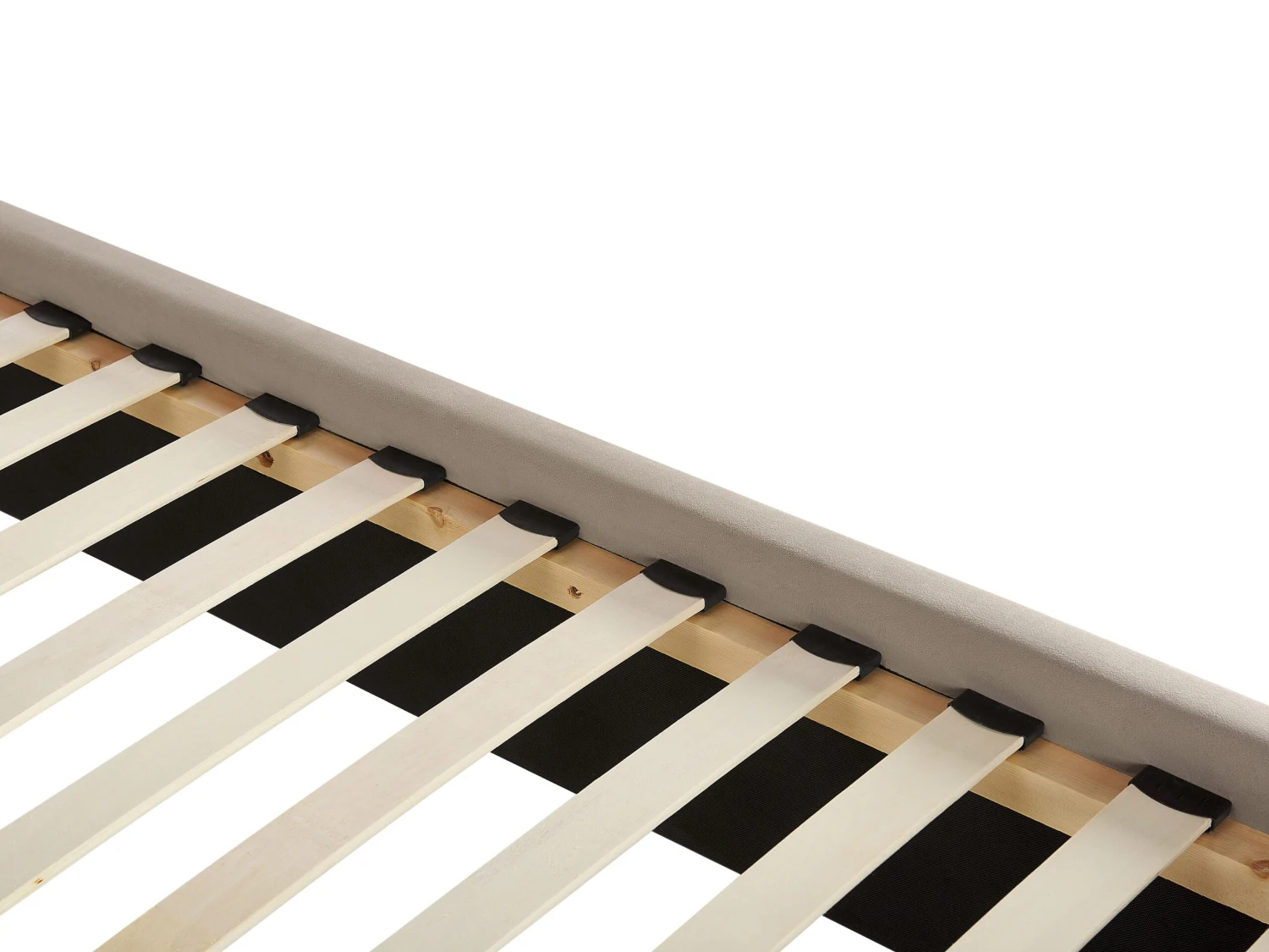 Bed Fluweel Taupe In Diverse Formaten AYETTE - Afbeelding 6