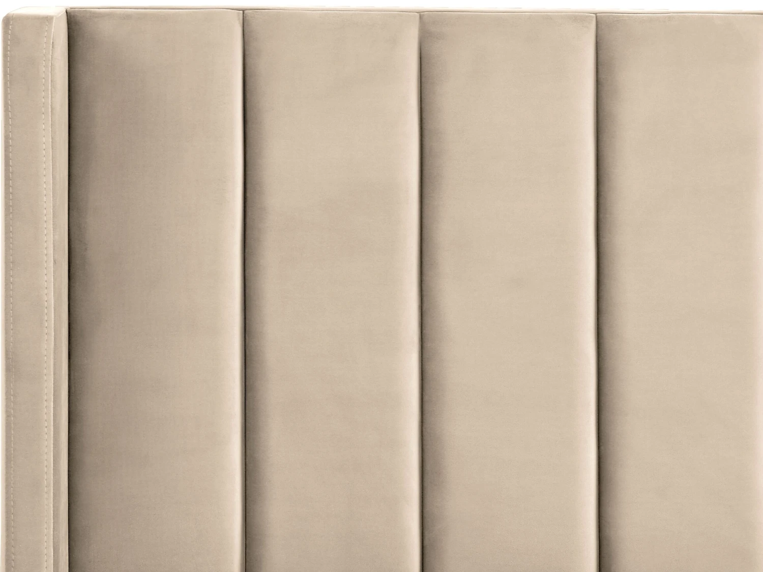 Bed Fluweel Beige In Diverse Formaten VILETTE - Afbeelding 6