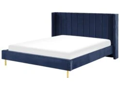 Bed Fluweel Blauw In Diverse Formaten VILLETTE