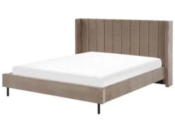 Bed Fluweel Taupe In Diverse Formaten VILLETTE