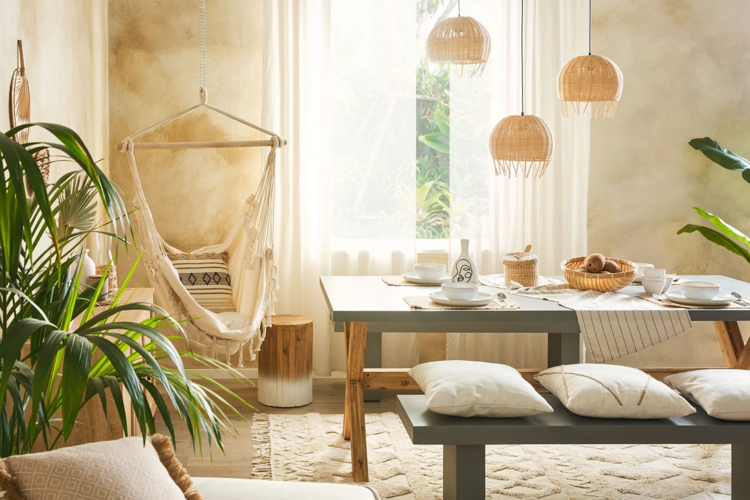 Tuintafel Beton Grijs 200 X 100 Cm OLBIA - Afbeelding 5