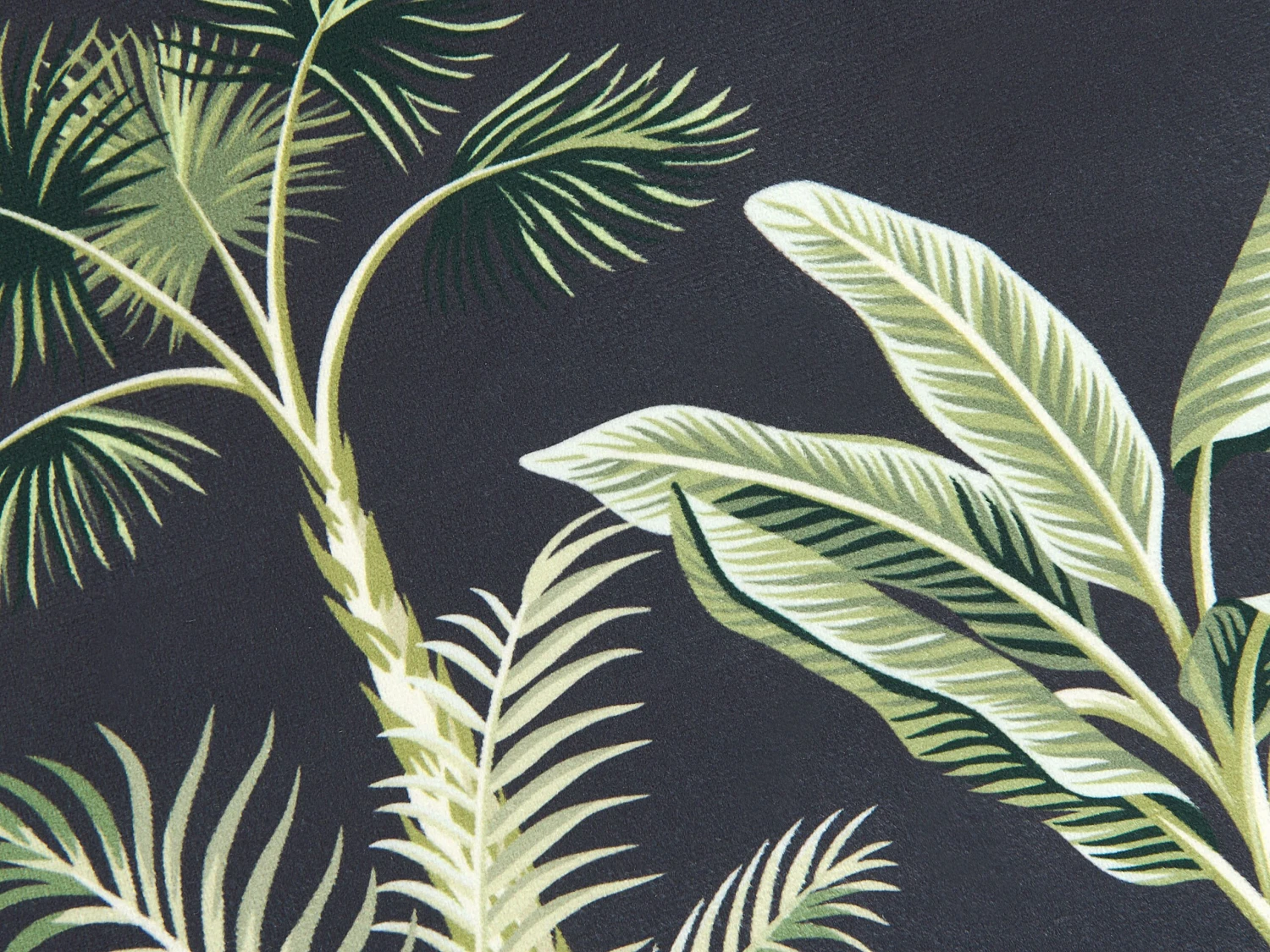 Poef Fluweel Zwart/groen ø 38 Cm WRILEY - Afbeelding 5