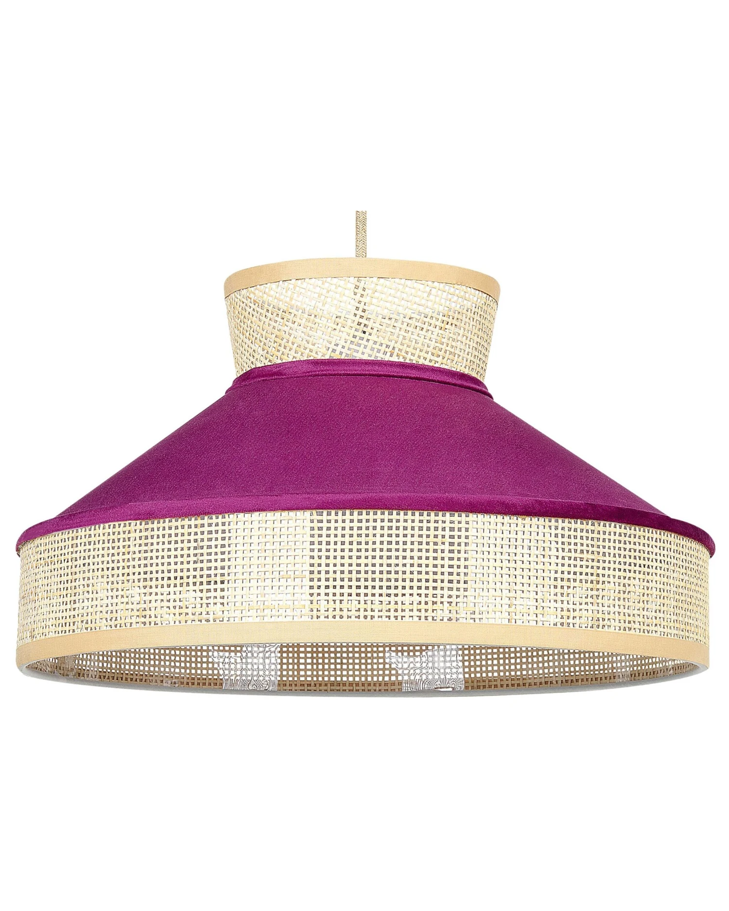 Hanglamp Fuchsia/naturel BATALI
