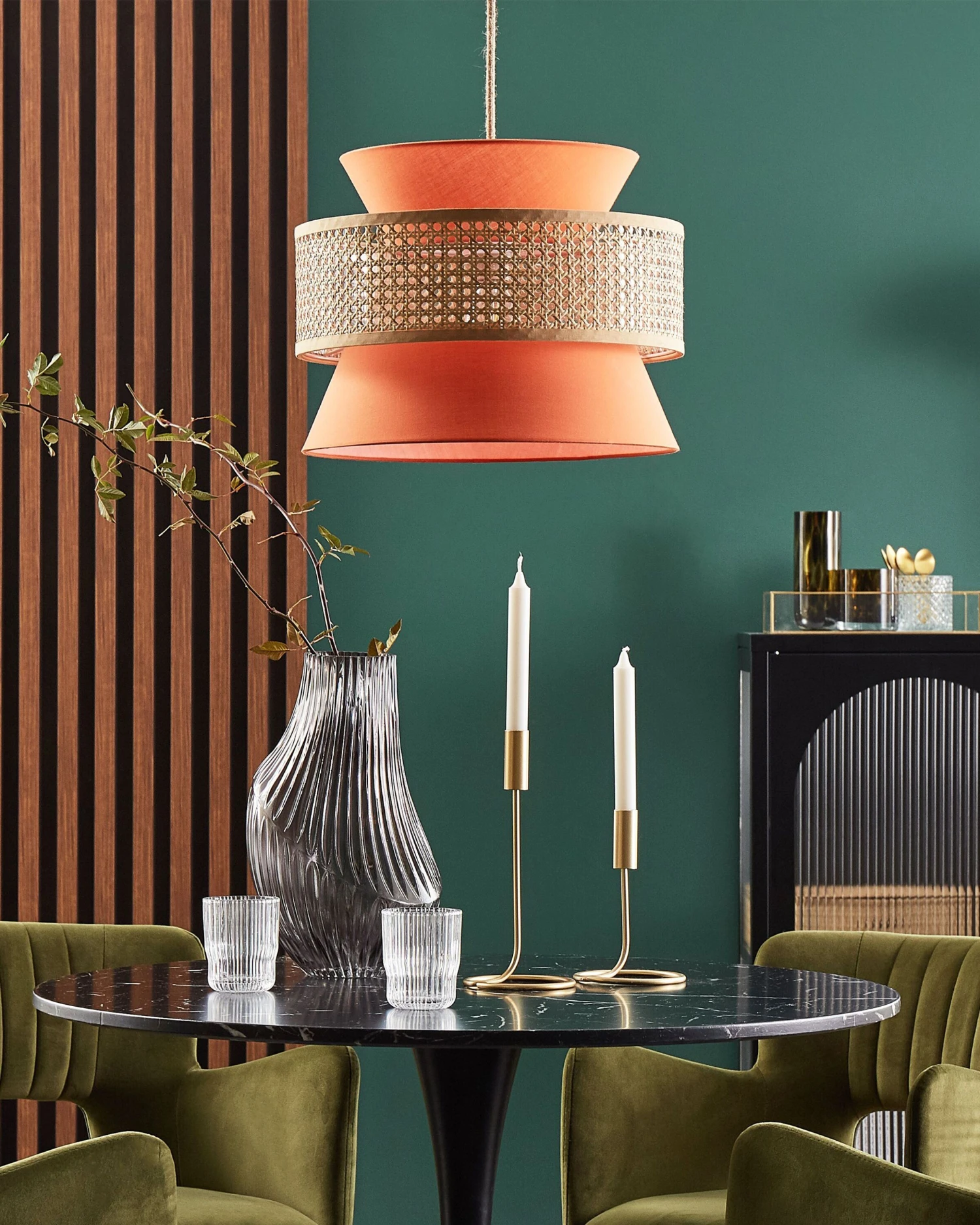 Hanglamp Koraal/naturel LUYANO - Afbeelding 2