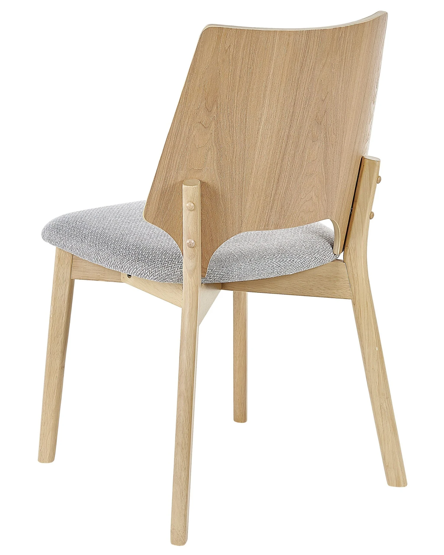Eetkamerstoel Set Van 2 Lichthout Grijs ABEE - Afbeelding 6