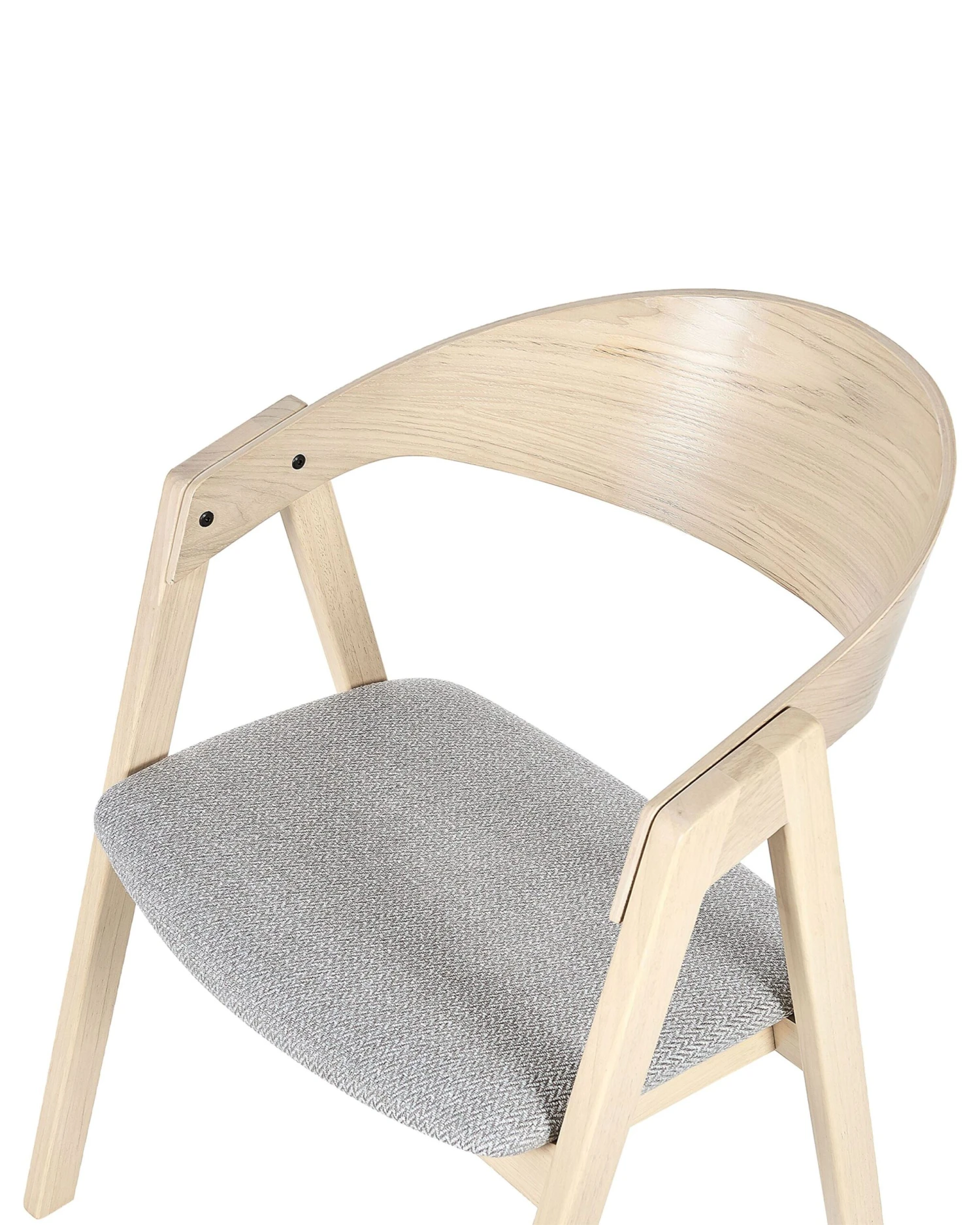 Eetkamerstoel Set Van 2 Lichthout Grijs YUBA - Afbeelding 9