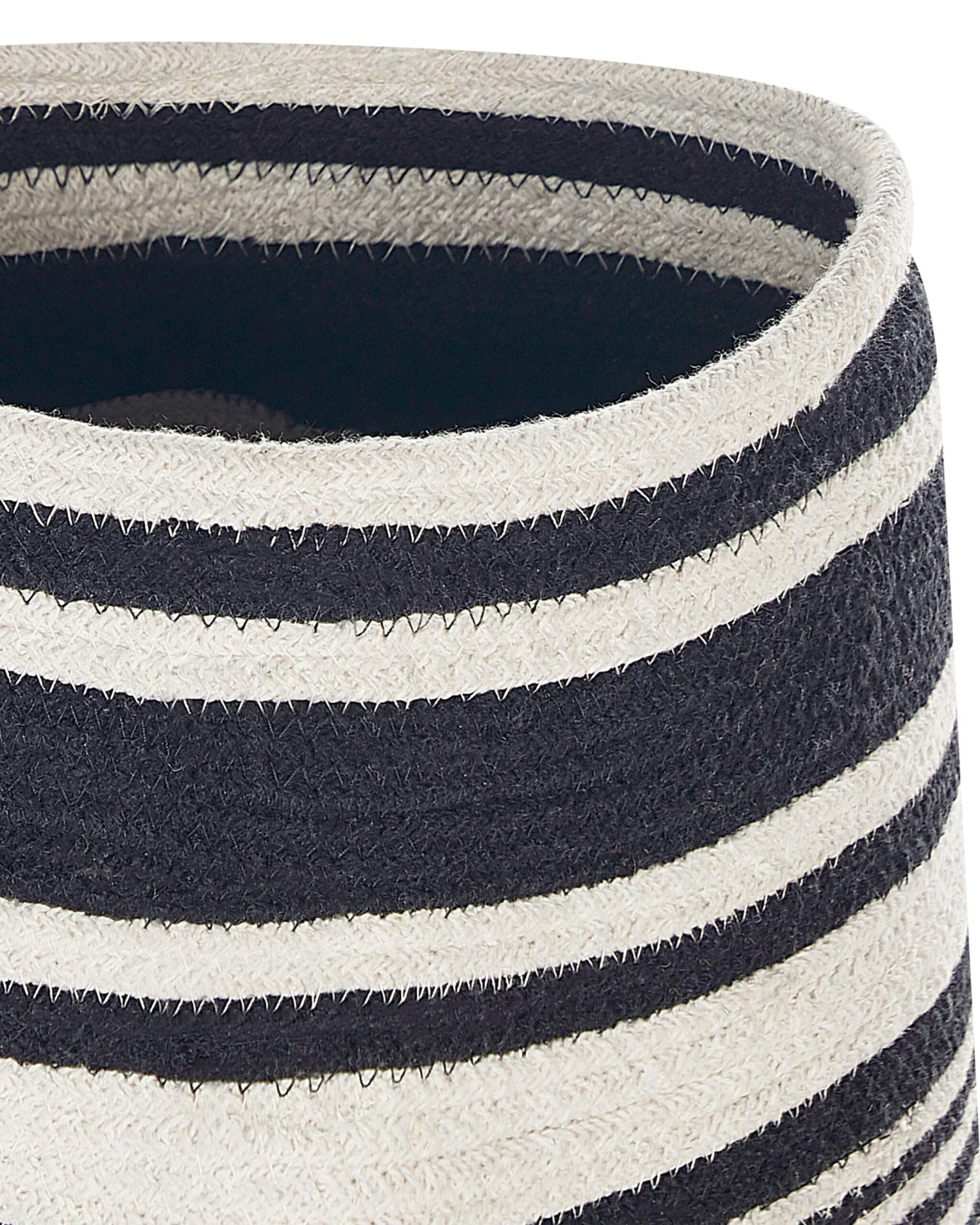 Mand Katoen Wit/zwart ARRAH - Afbeelding 3