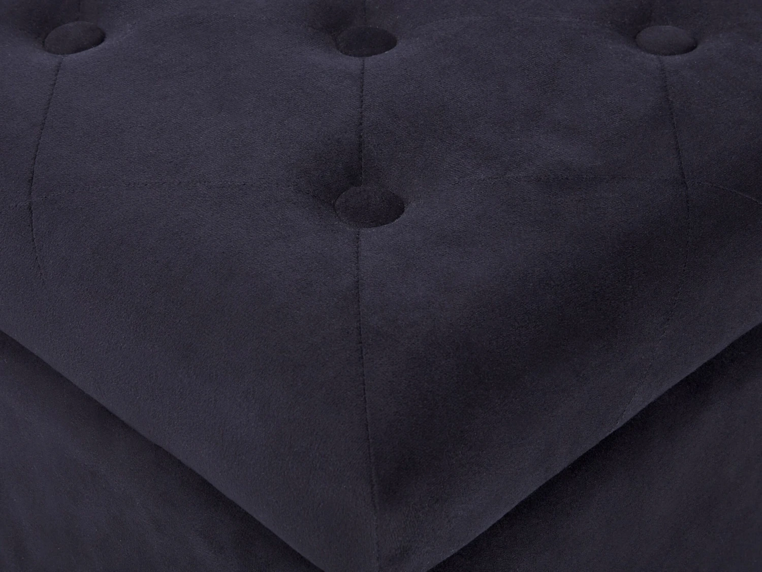 Poef Fluweel Zwart LORETTO - Afbeelding 6