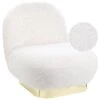 Fauteuil Bouclé Wit LOVISA