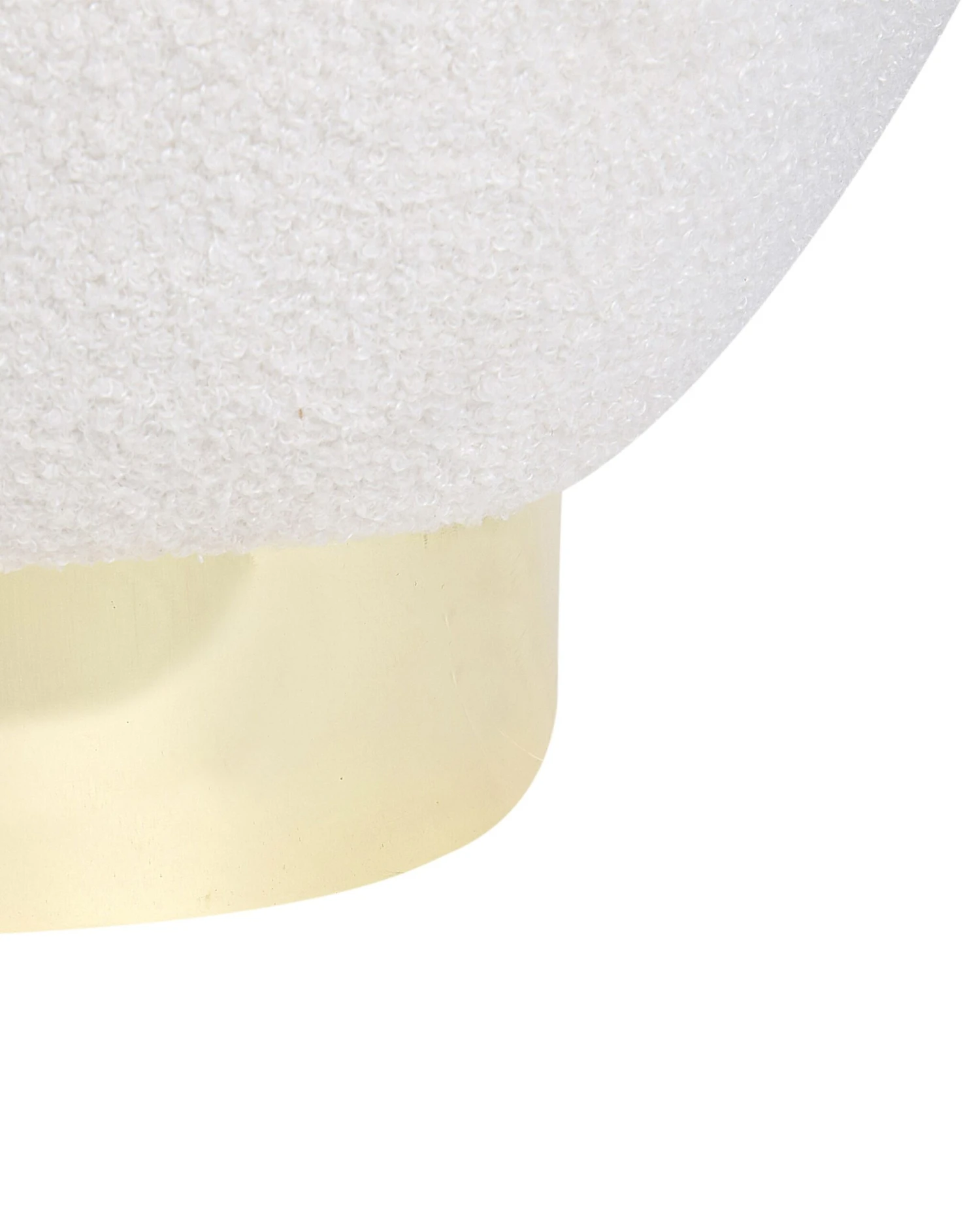 Fauteuil Bouclé Wit LOVISA - Afbeelding 7