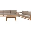 Loungeset 5-zits Acaciahout Lichtbruin TIMOR II