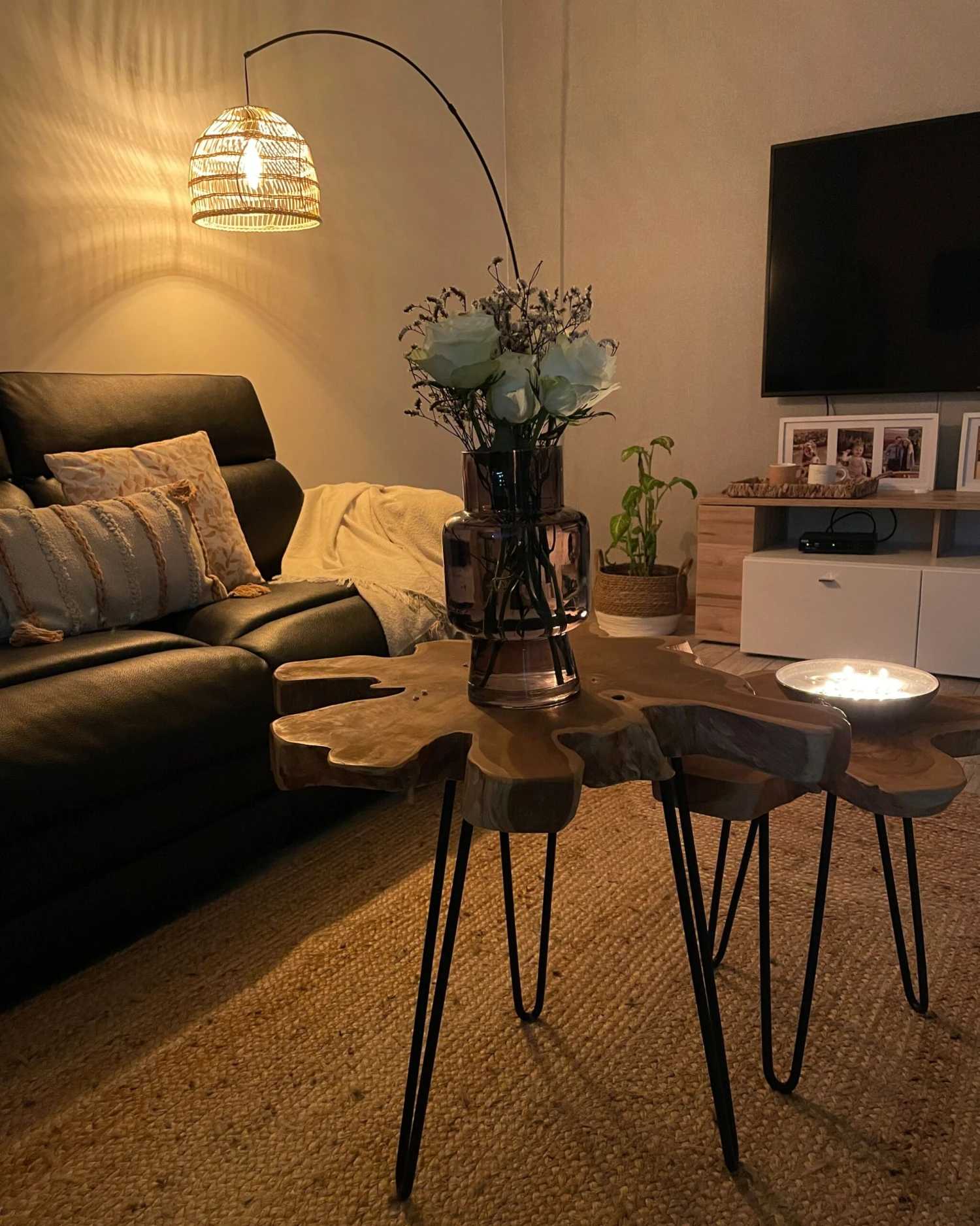 Bijzettafel Set Van 2 Hout CAMROSE - Afbeelding 5