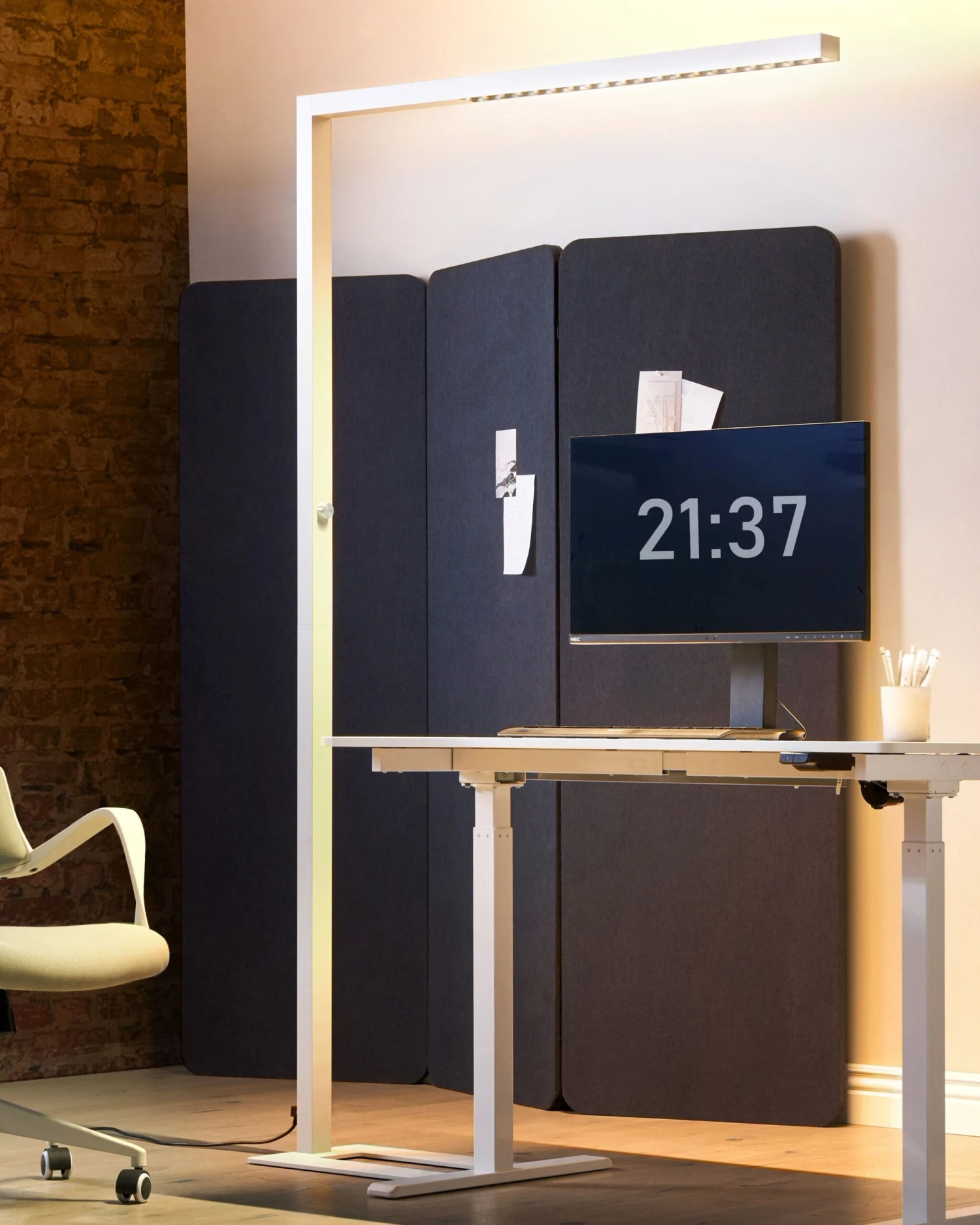 Staande Lamp LED Wit SAGITTA - Afbeelding 2