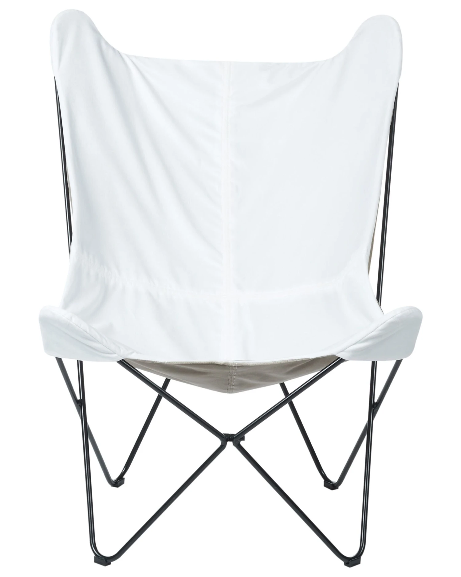 Fauteuil Fluweel Wit NYBRO - Afbeelding 3