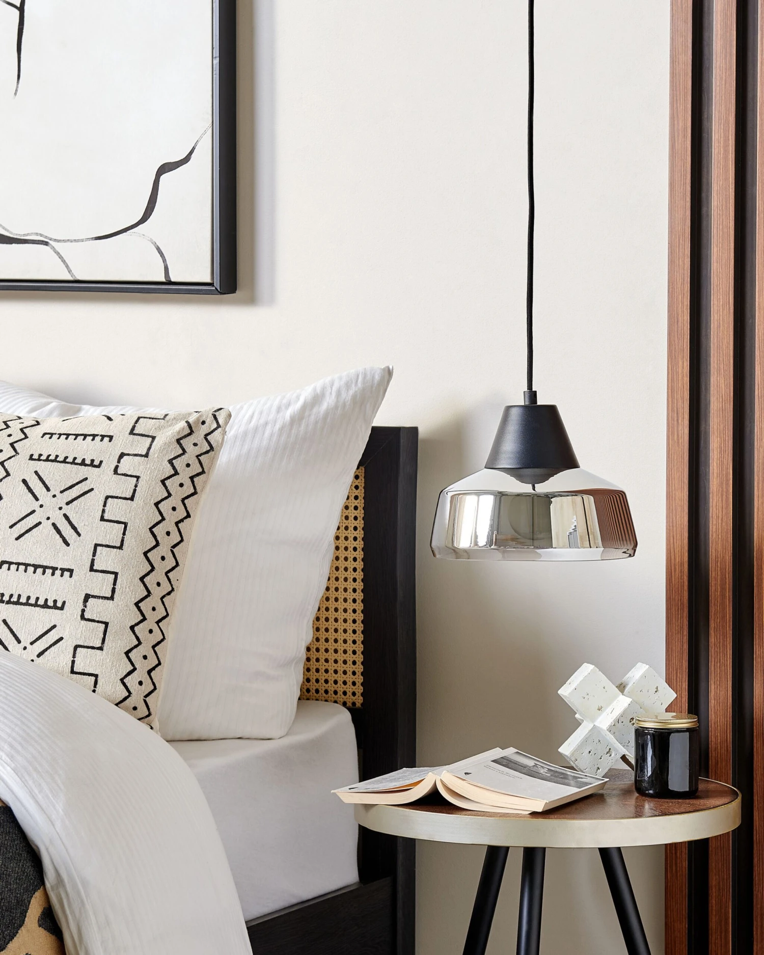 Hanglamp Glas Zwart/zilver TALPARO - Afbeelding 3