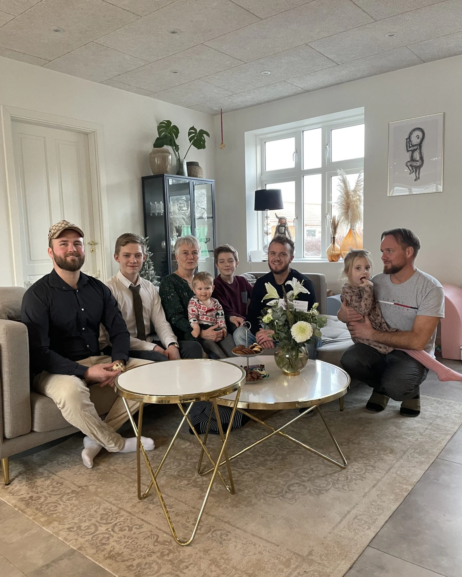 Bijzettafel Wit/goud MERIDIAN II - Afbeelding 4